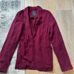 Aritzia Talula Burgundy Deep Red Blazer size 4